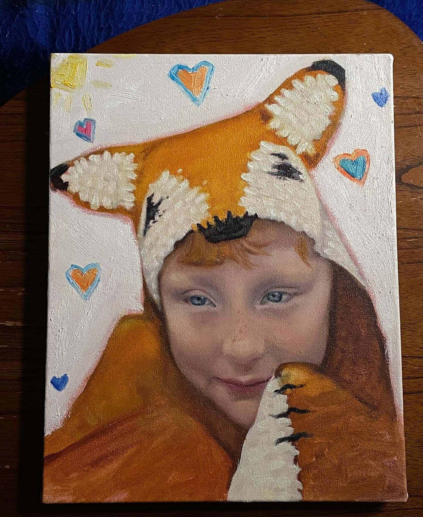 portrait of Ella 💞 six hours 🧌 oil on canvas, link in bio for commission quote!!