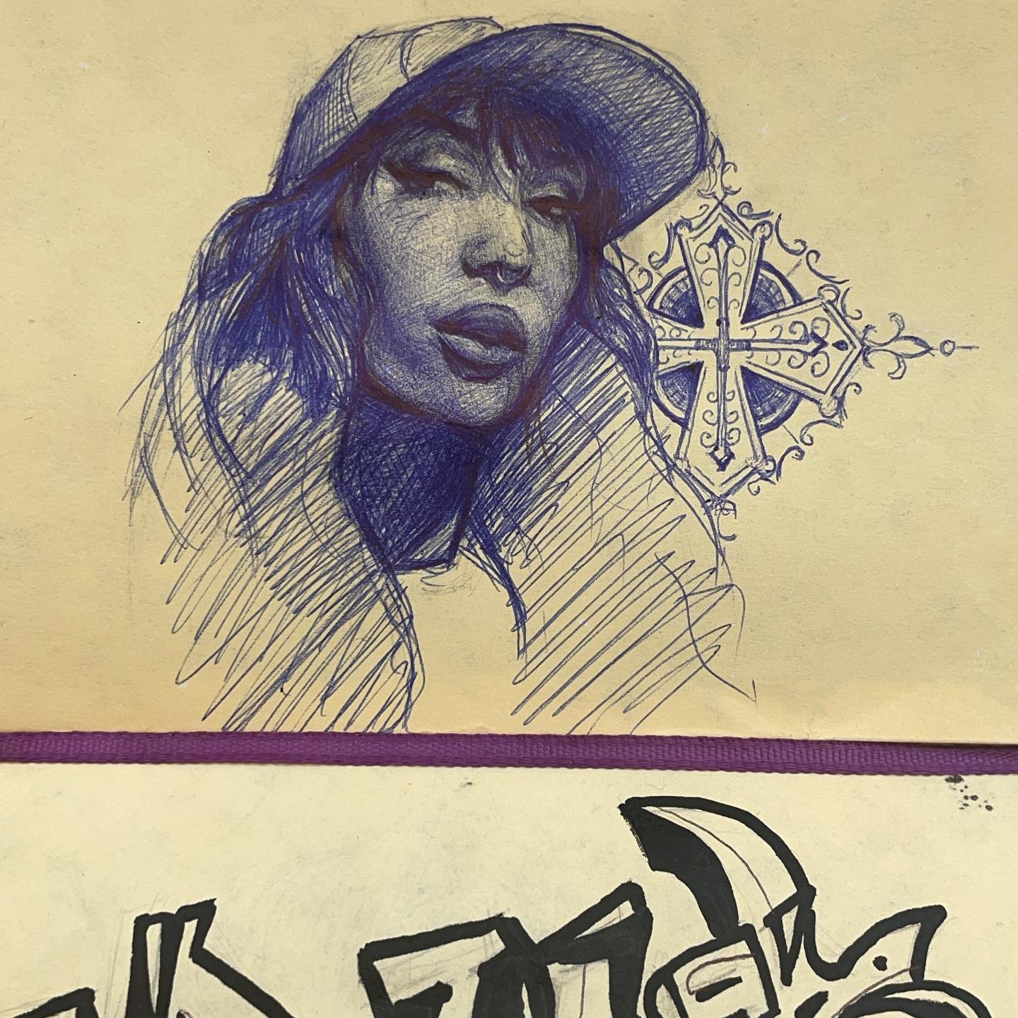 POV ur mom on the phone doodlin